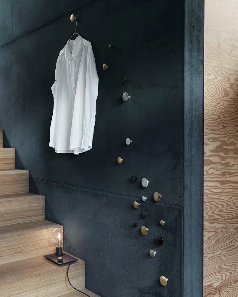 Dots - Brass hook - 5 pcs.