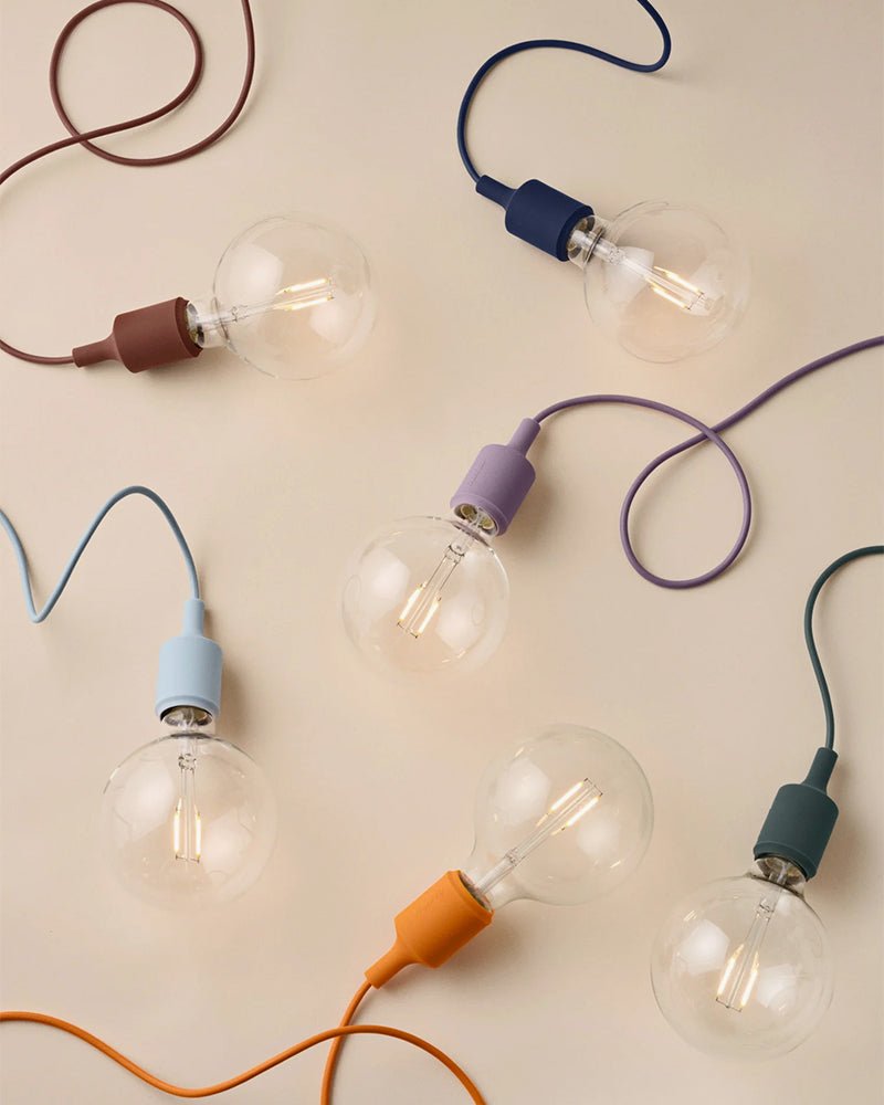 E27 LED - Ciemnoniebieska lampa sufitowa