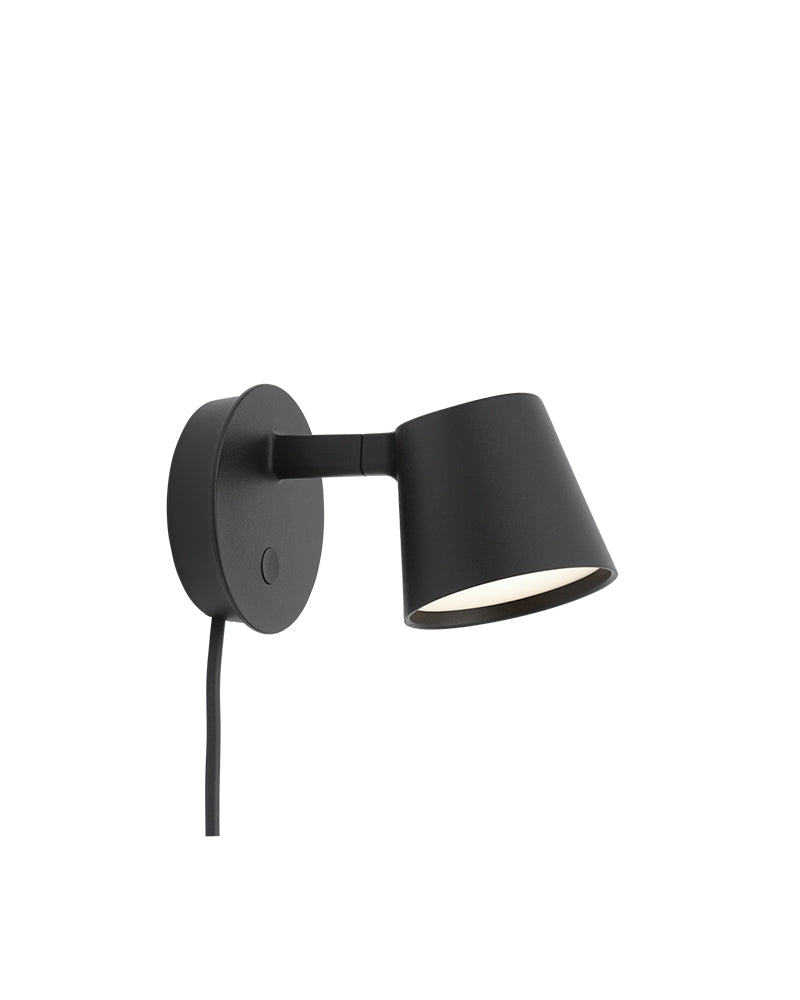 Tip - Czarna lampa ścienna
