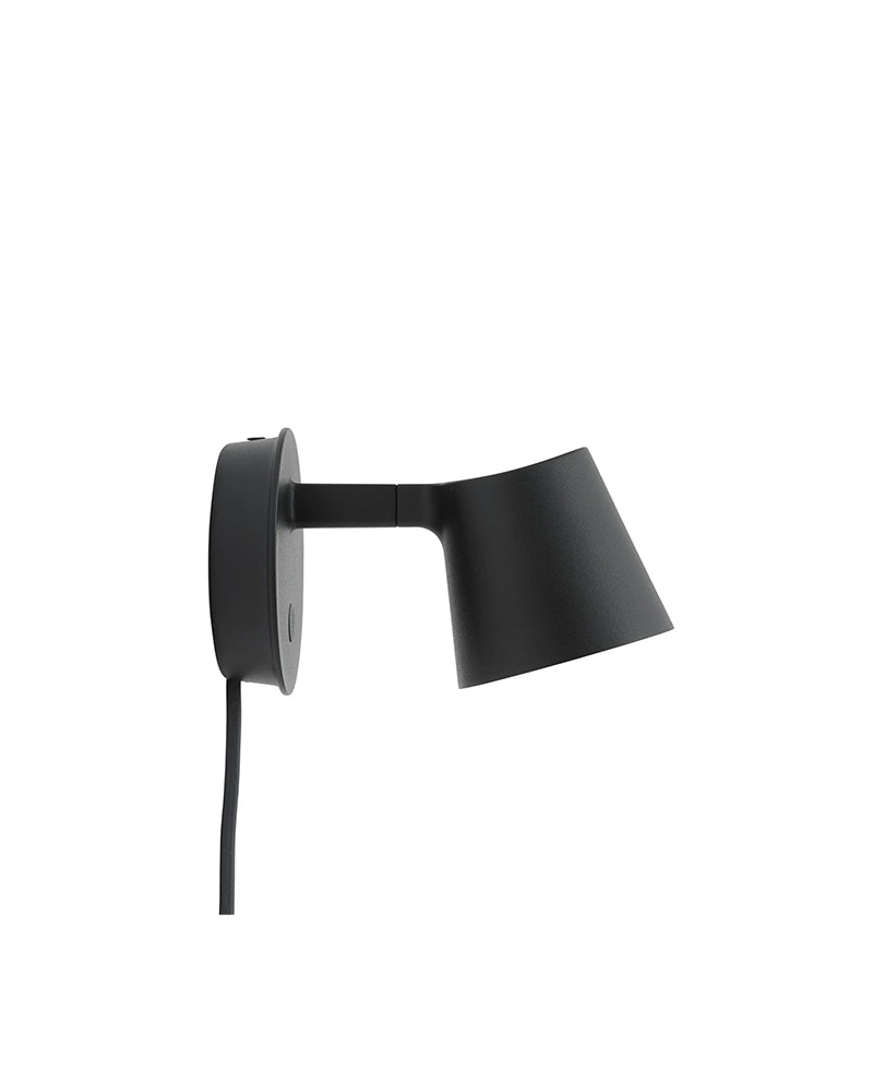 Tip - Czarna lampa ścienna
