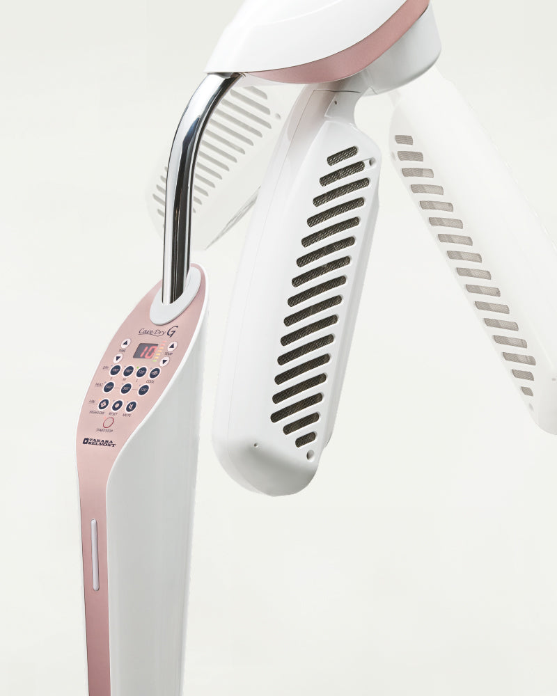 Care Dry G - Czarna suszarka hełmowa - Chromowana podstawa gwiazdowa