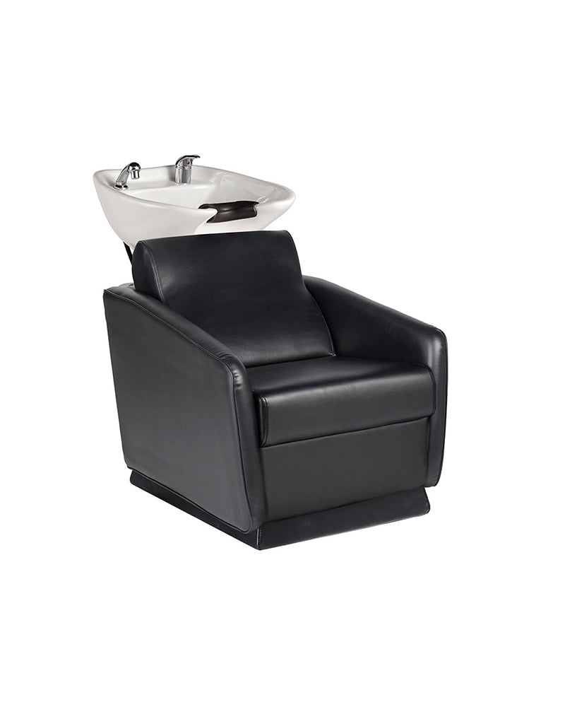 Black hairdresser starter kit - with 2 styling stations, 1 washing station, and equipment