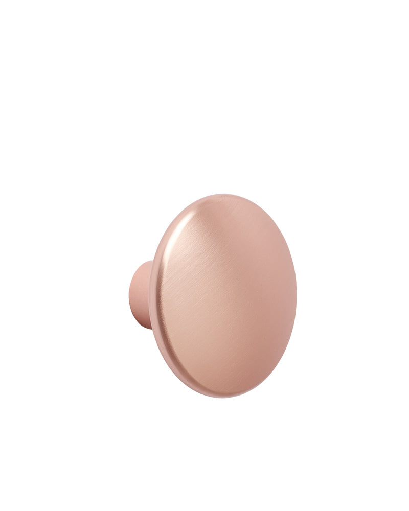 Dots - Wieszak z jasnoróżowego metalu - ø5