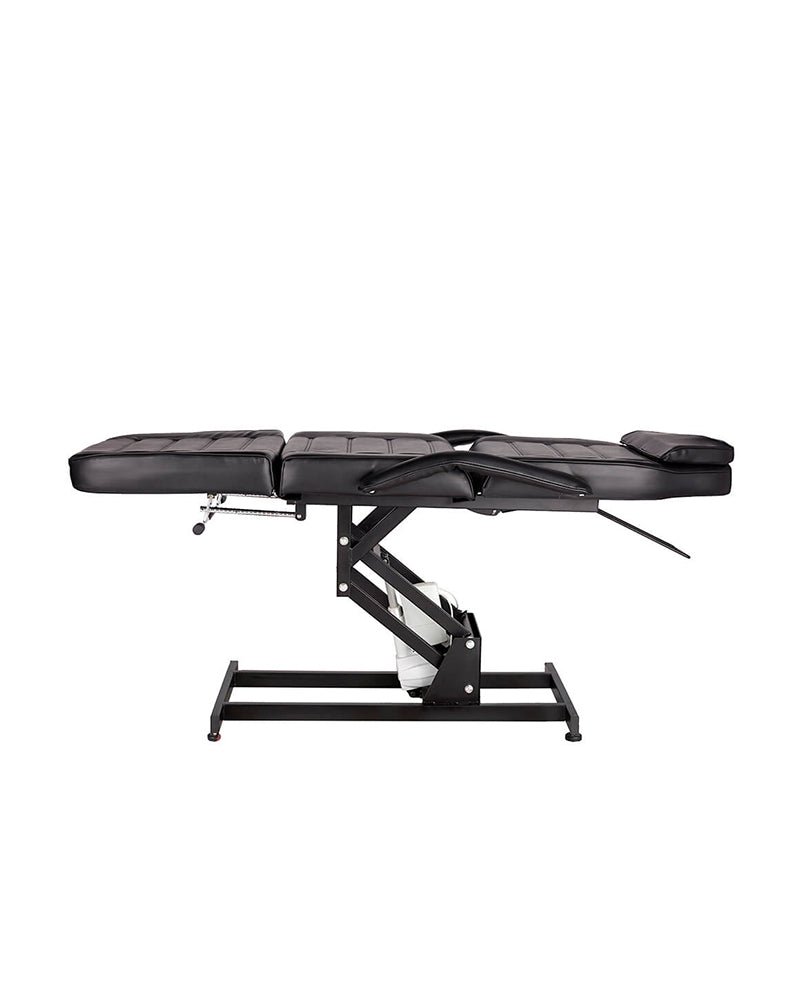 Aquarius II - Czarny fotel do tatuażu - Z silnikiem