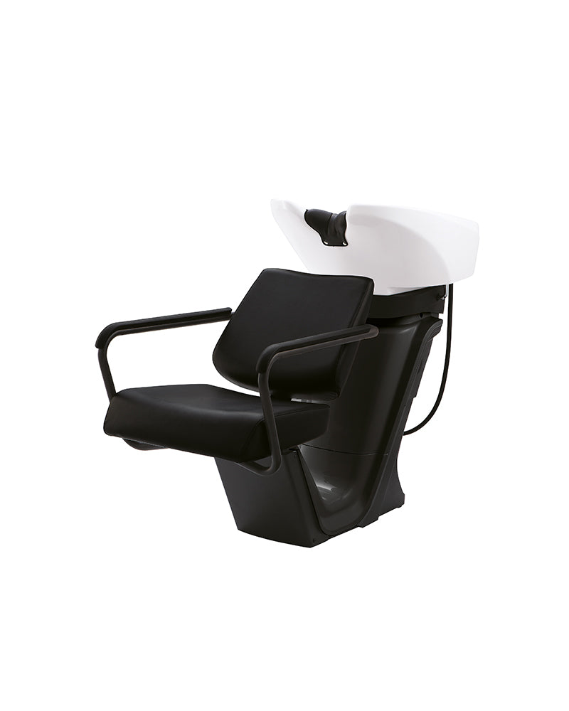 RS Prime - Czarna myjnia fryzjerska - Biała misa