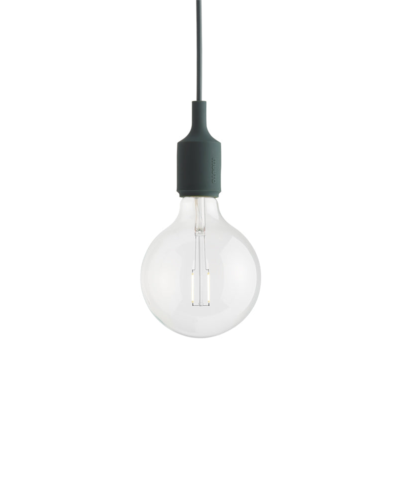 E27 LED - Ciemnozielona lampa sufitowa