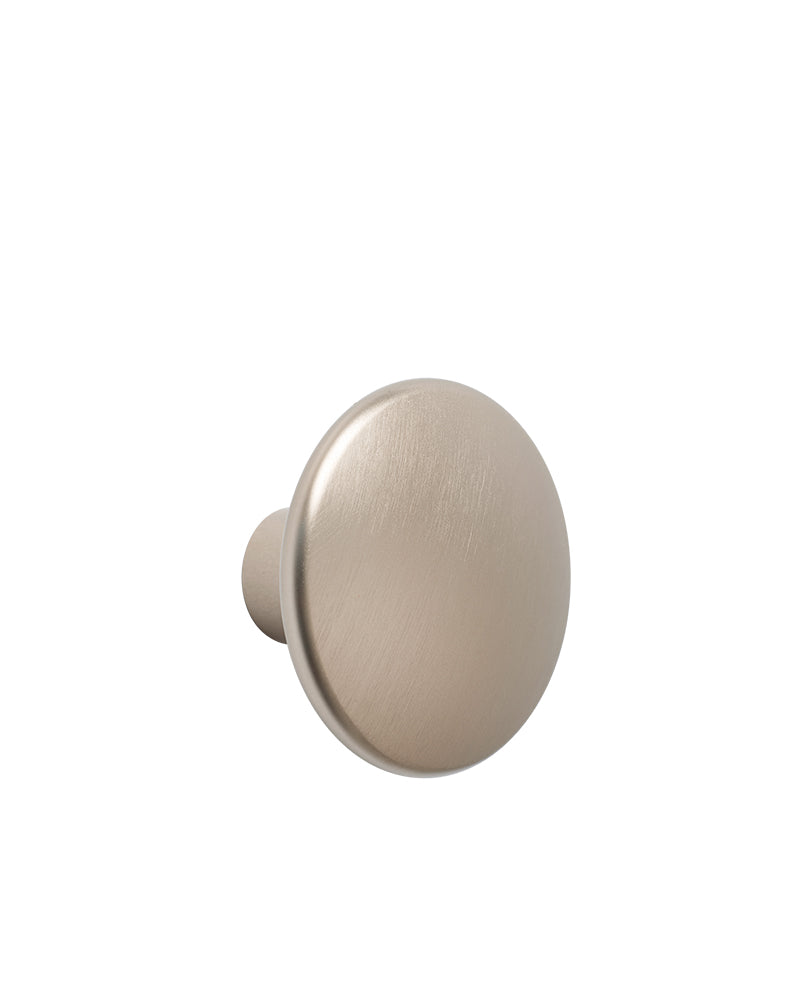 Dots - Wieszak z taupe metalu - ø5