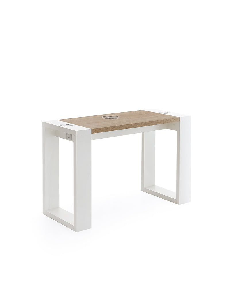 Living - Biały stolik do manicure - Z odsysaniem