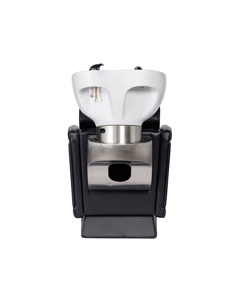 Zippy - Czarna myjnia fryzjerska - Biała misa