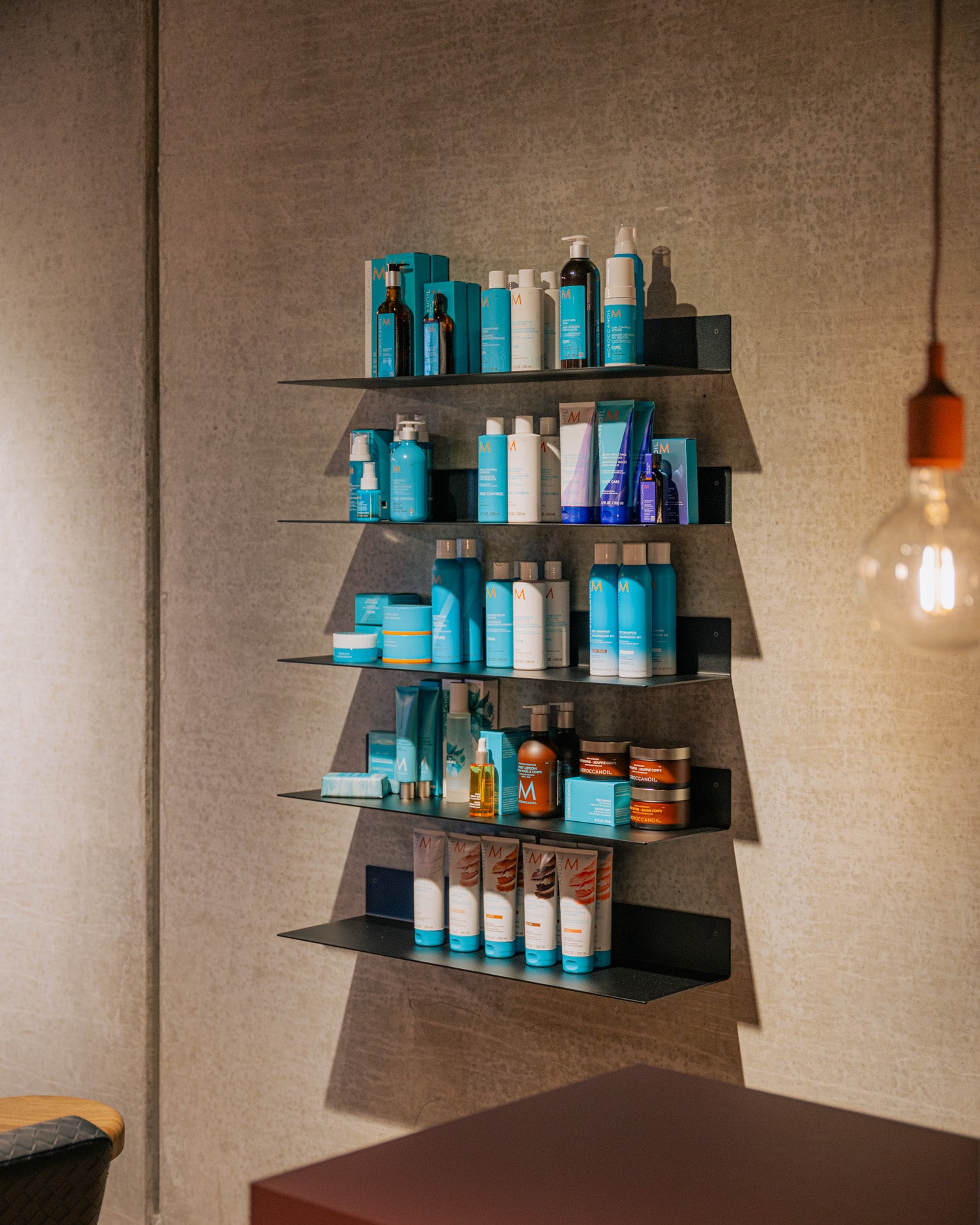 Slim Black - Półka aluminiowa 76cm w czarnym proszkowym lakierze