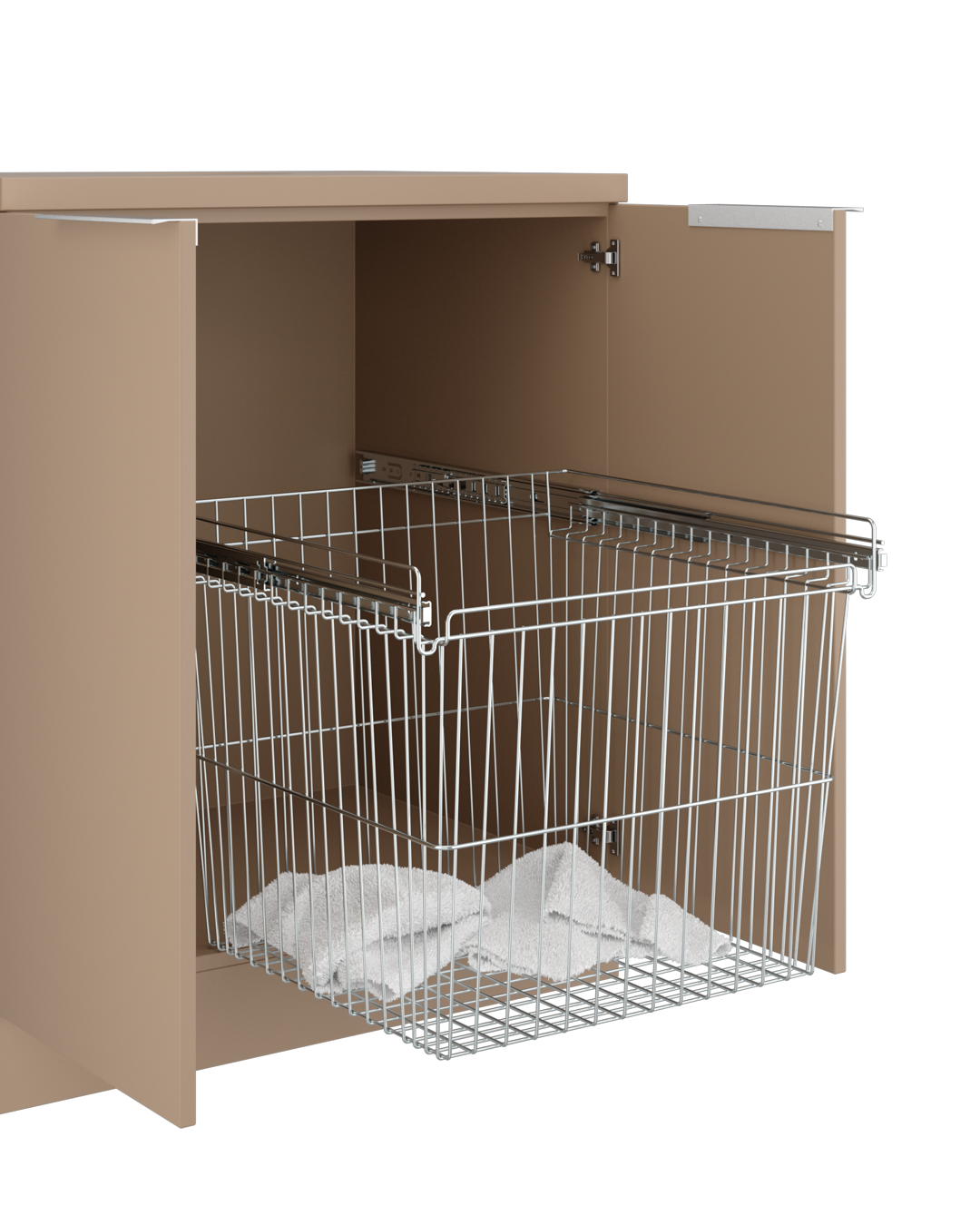 Colorbar kosz na ręczniki - Beżowa szafka podmywalkowa - Cappuccino