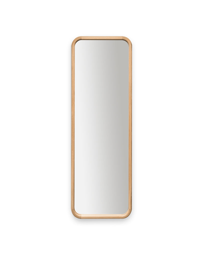 Linea Oak - Lustro fryzjerskie z ramą dębową
