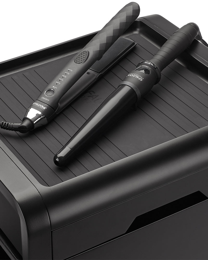 eNOBILE - Biały wózek fryzjerski z zamkiem