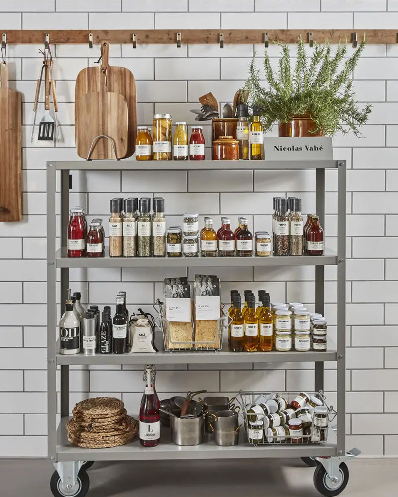 Rack Grey - Regał na kółkach - Wysoki