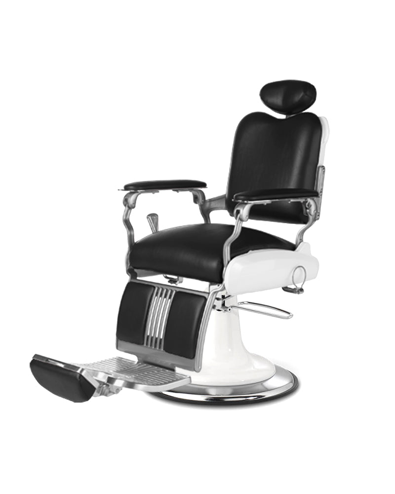 Legacy 95 - Black and white classic barber chair