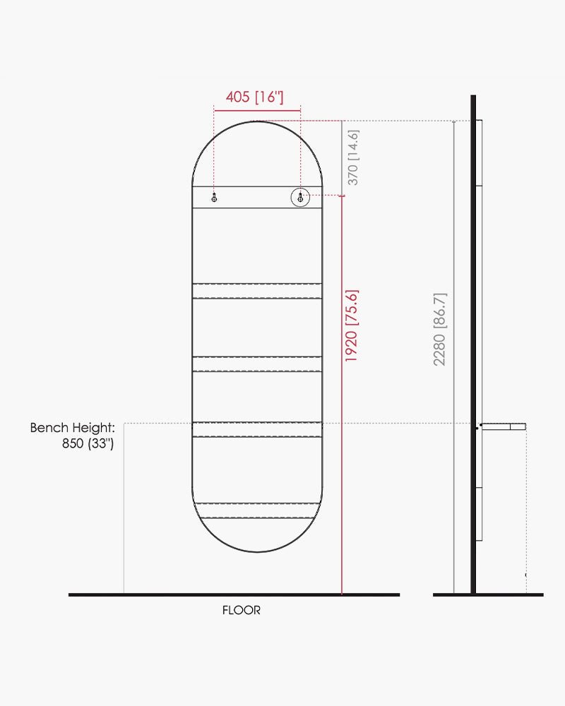 Villa II salon spejl Comfortel Just Add People